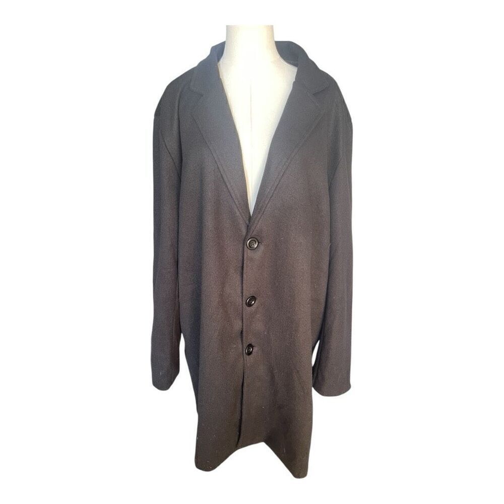 Lars Amaeous Long Black Jacket Career Capsule Wardrobe Size XL NWT